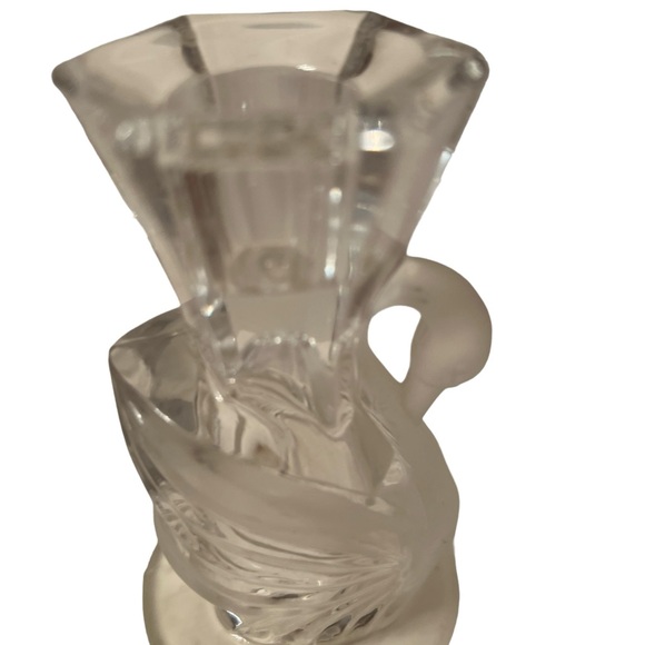 Swan Crystal Candlestick. Holders Set of 2 NWOT - Picture 5 of 6